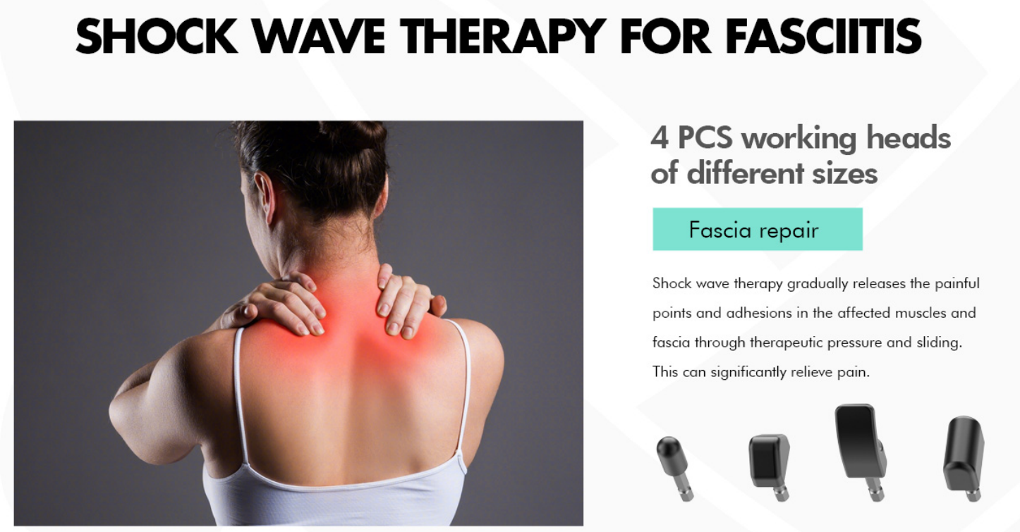 10 Bar Muscle Joint Pain Relief Ultrasound Ballistic Pneumatic Shockwave Therapy Device