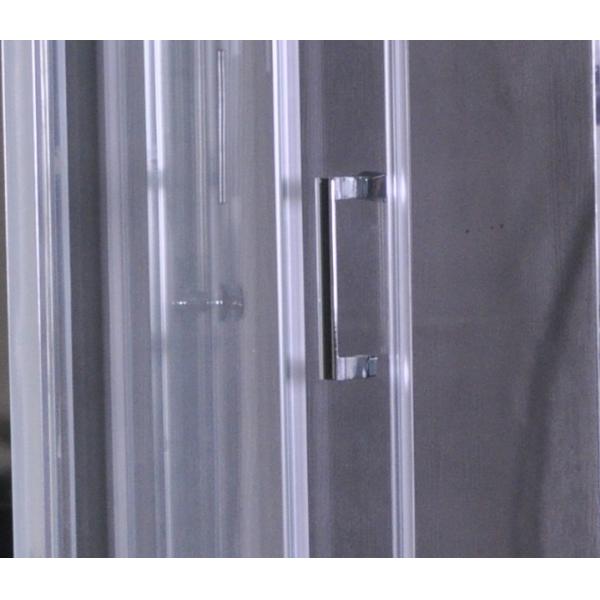 Cubículos de la ducha del cuadrante perfiles grises del cromo de la bandeja del ABS del círculo de 900 x 900 x 2100 milímetros