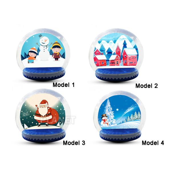 Украшение двора глобуса снега ПВК раздувное на рекламировать 3 лет гарантии