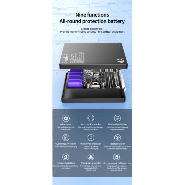 Enerkey 4A 24S LTO умный балансировщик батарей Lifepo4/Li-ion умный балансировщик батарейных ячеек