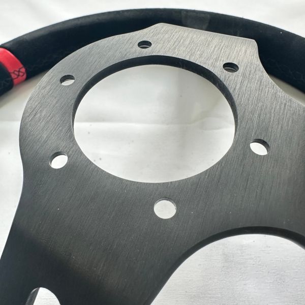 Motorsport Billet Racing Steering Wheels Suede Wrapped 90MM Dish 14 Inch