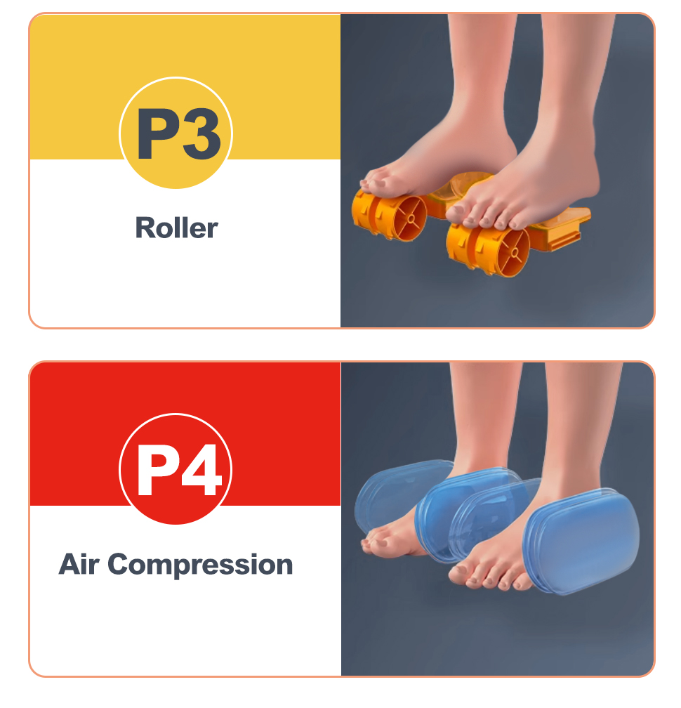 Relaxation Kneading Roller Vibrator Calf Leg Electric Heating Foot Massage Machine