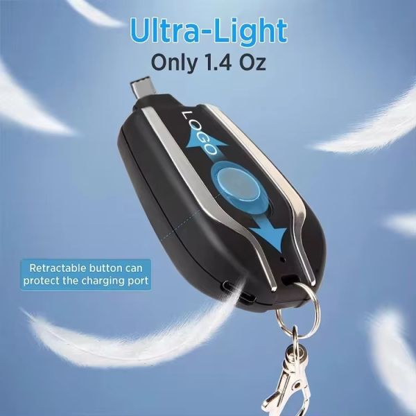 Top Selling Products Small Portable Emergency Keychain Power Bank Phone Mini Key Chain Portable Charger