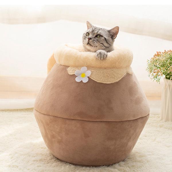 Da cama macia do animal de estimação do luxuoso casa exterior morna portátil do gato para o inverno