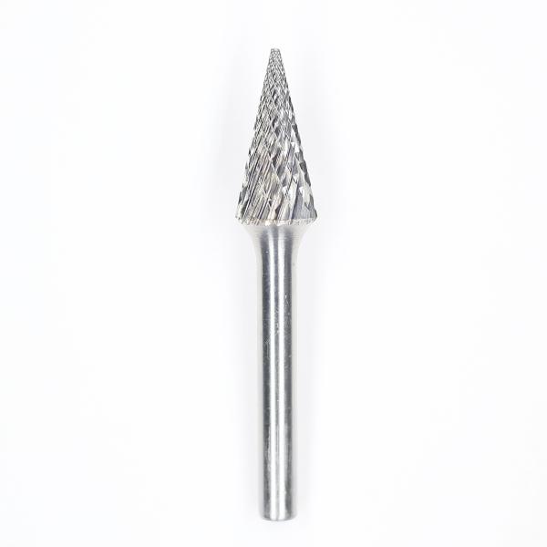 SM-1 Tungsten Carbide Rotary Burr Cone Pointed End Type For Die Grinder With 1/4 Shank