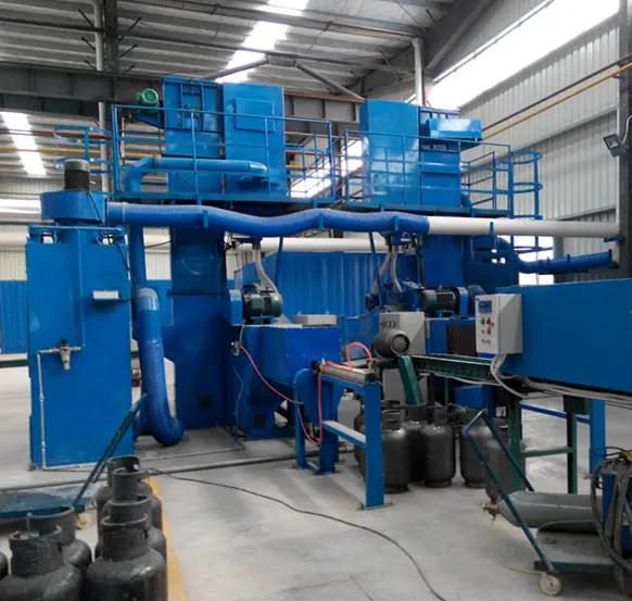 Gas Cylinder Surface Cleaning Equipment LPG Cylinder Shot Blasting Machine Bsa2.5
