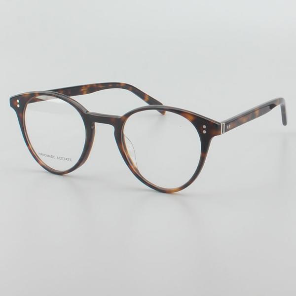 Retro Acetate Round Shape Anti Blue Light Eyeglasses For Kids
