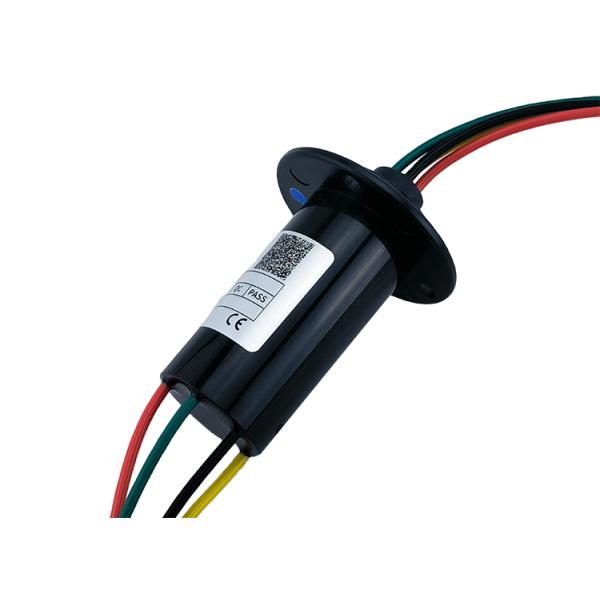 OD 30mm 20A Low Power 4 Wire Slip Ring With Flange For Induction Cooker