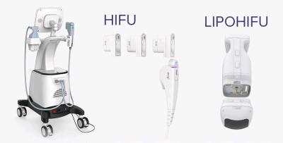 Vertical high tech 2 in 1 Slimming and Fat Reduction HIFU and LipoHifu for face and body