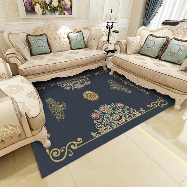Household Polyester Living Room Floor Carpets Middle Eastern Style Dining Room Carpet