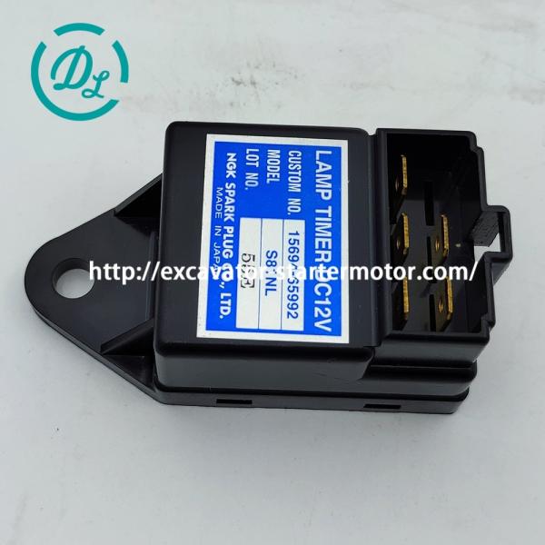 Relé de tiempo Komatsu 12V 15694-65992 para motor V3300