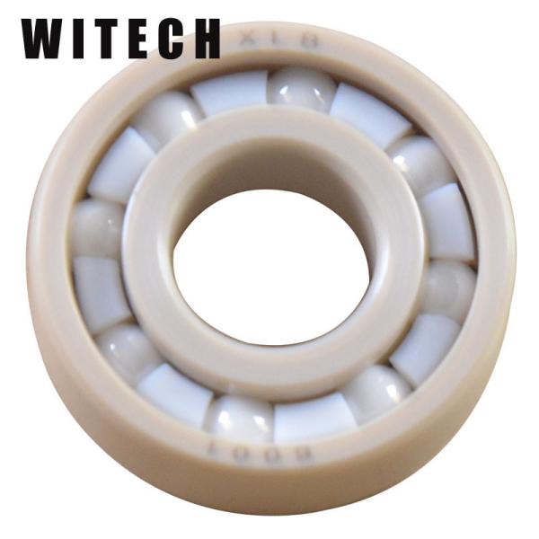 White ABEC-5 ZrO2 6001 Hybrid Ball Bearings