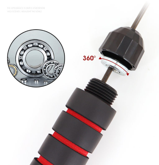 OEM регулируемая скорость фитнес прыжок веревка Красный для мужчины Женщина построить мышцы