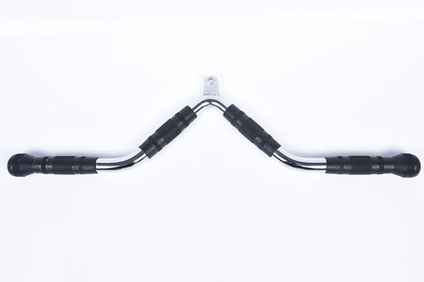 Multi Functional V Shaped Cable Attachment Biceps Triceps V Bar With TPR Round Grip