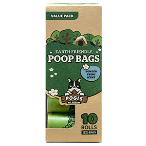 Unscented, Leak-Proof, Earth-Friendly Dog Waste Bag Poop Bags Custom Printed Wholesale Biodegradable Pet Dog Poop Bag