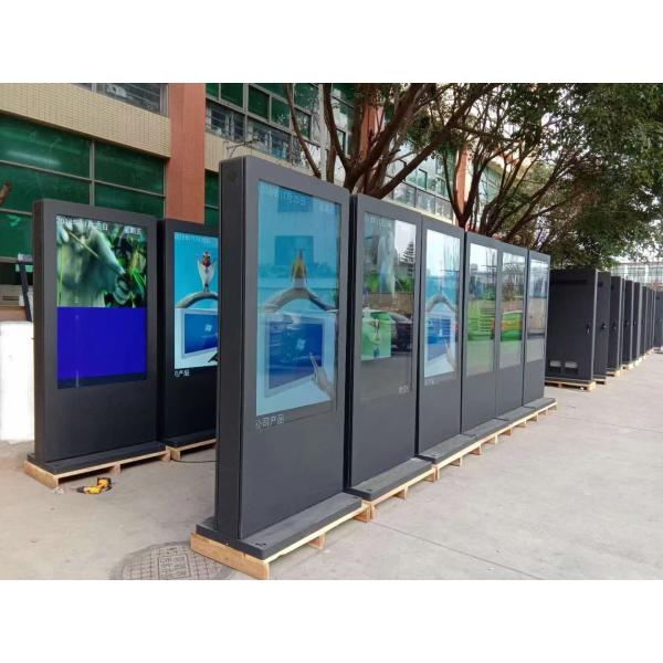 Piso al aire libre de 55 pulgadas que coloca la publicidad video al aire libre de la señalización del LCD Digital