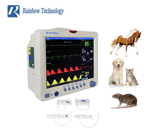 Monitor veterinário do multi parâmetro fixado na parede 12,1 polegadas para o hospital de animais