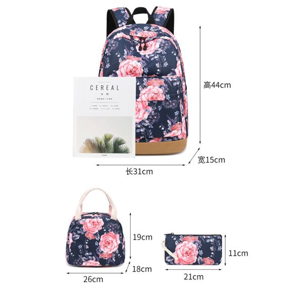 Multipurpose Childrens Canvas Backpack Widen Shoulder Straps