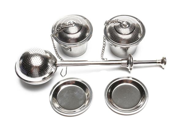 Spring Handle Stainless Steel Tea Infuser Set 3 Picecs 18x5x4.5cm