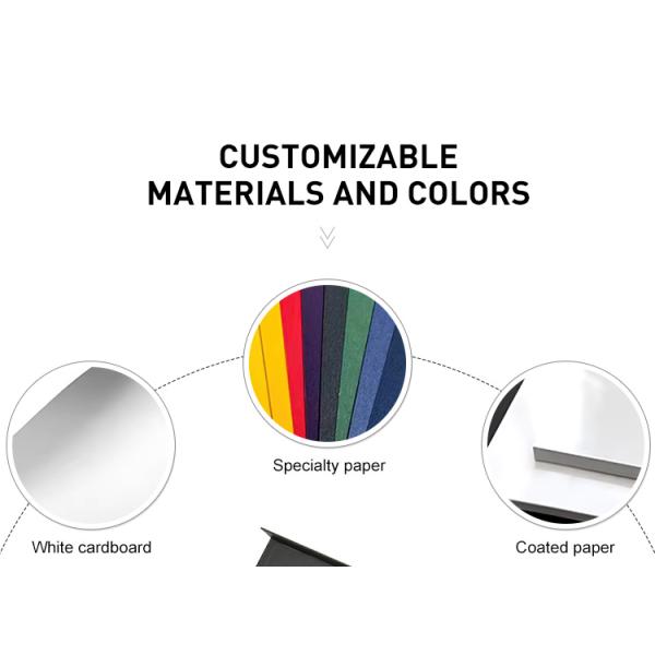 Black Custom Magnetic Box Packaging Rigid Cardboard Flexible With Inserts