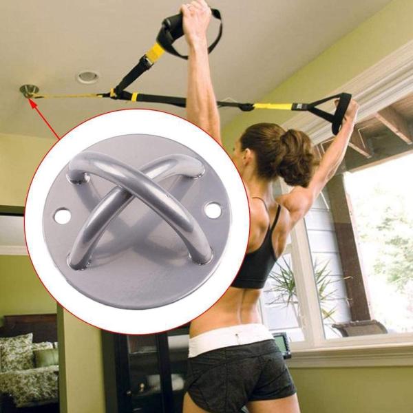Mural padrão teto montado suporte para ginásio casa suspensão alças anéis fitness treinamento yoga balanço cordas de batalha