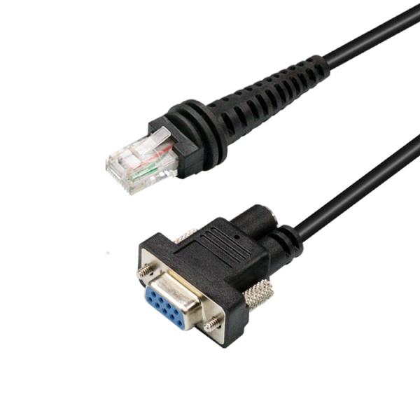 Straight 6.5Ft Barcode Scanner Cables , Rs232 Db9 Cable CBL-020-300-S00