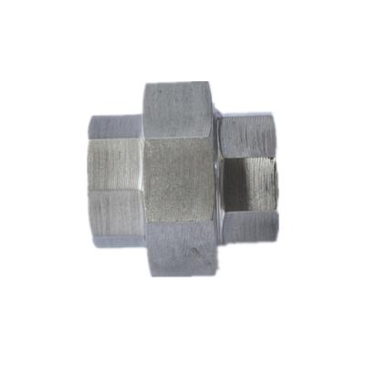 A tubulação Ss304 rosqueou a união que cabe o hexágono de aço inoxidável 1/2inch do conector fêmea