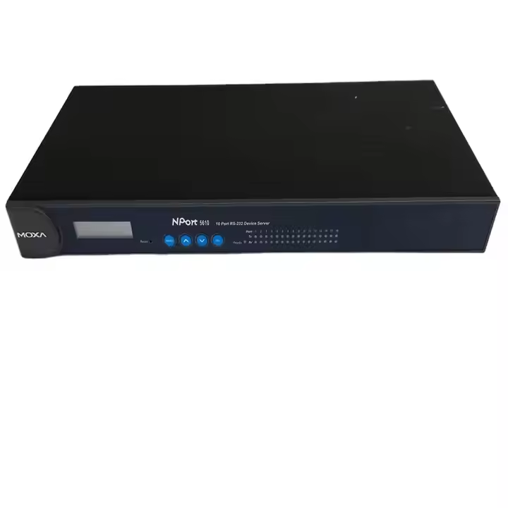 MOXA NPORT 6650-32 Industrial Ethernet Switch with 10/100/1000Mbps Speed Full-Duplex & Half-Duplex and LACP POE QoS SNMP Stackable VLAN Support