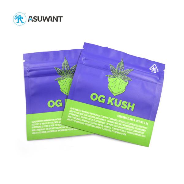 Zipper Mylar Food Bags Cannaburst Weed Skittles Herb Packaging Smell Proof Mylar Bag