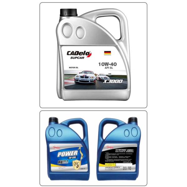 Lightweight Polyethylene Engine Oil Canister Height 280mm Motorcycle Oil Bottle