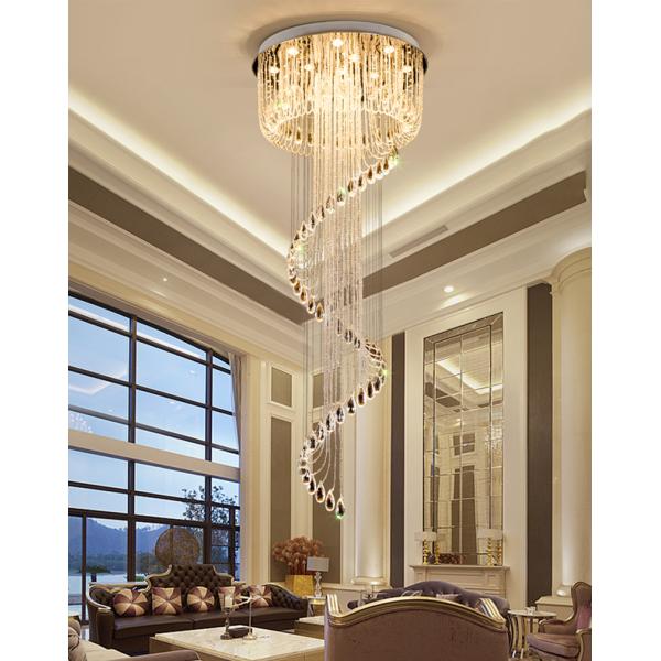 Modern crystal chandelier LED light Fixture For living room luxury Chandelier(WH-NC-39)