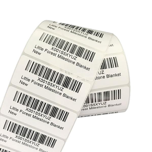 Eco Friendly Waterproof Qr Code Stickers , Custom Vinyl Self Adhesive Stickers