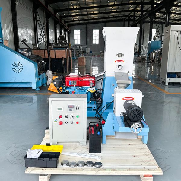 Saves feed and is highly efficient! Diesel-powered floating fish feed extruder machine and fish feed pellet machine – a money-making tool for fish farmers.