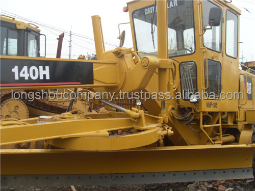 Cummins Engine Used CAT 140H Graders from Original Japan Caterpillar for Construction