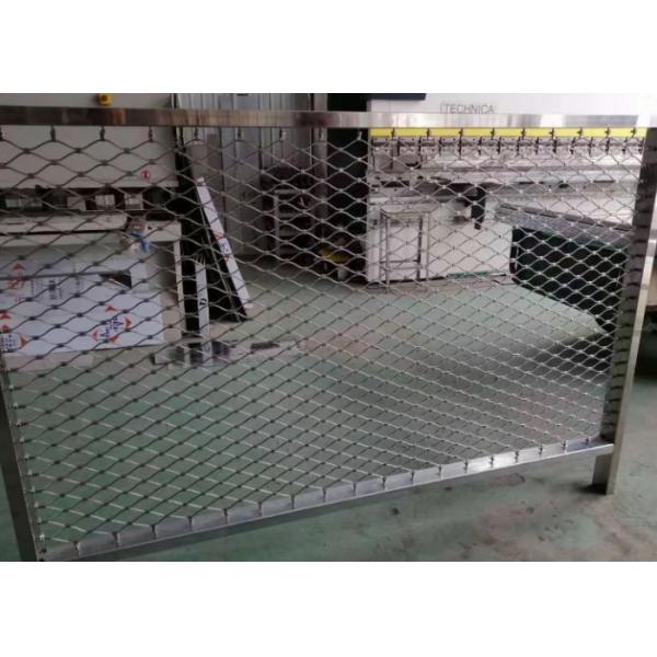 AISI316 50*50mm Balustrade Cable Mesh Heavy Duty X Tend CE/SGS Certified