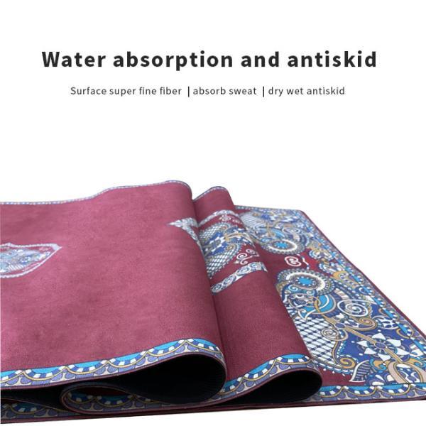 Custom Microfiber Yoga Mat Anti Slip Proof Yoga Mat Rubber Natural Suede Foldable