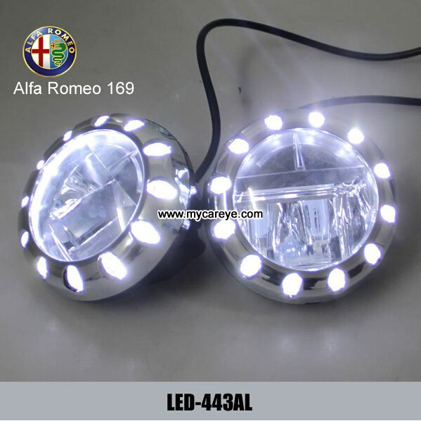 Alfa Romeo 169 car front fog lamp assembly LED daytime running lights DRL
