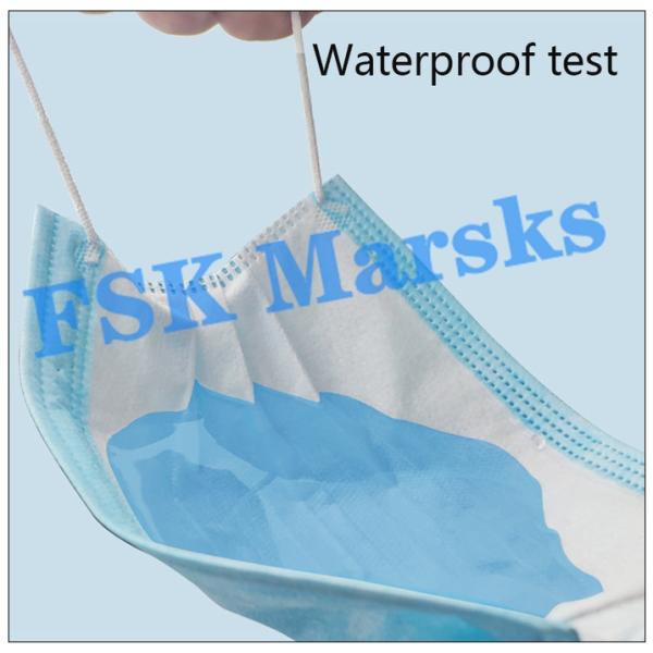 Medical Non Woven Face Mask Protection Against Virus With Melt Blown Cloth