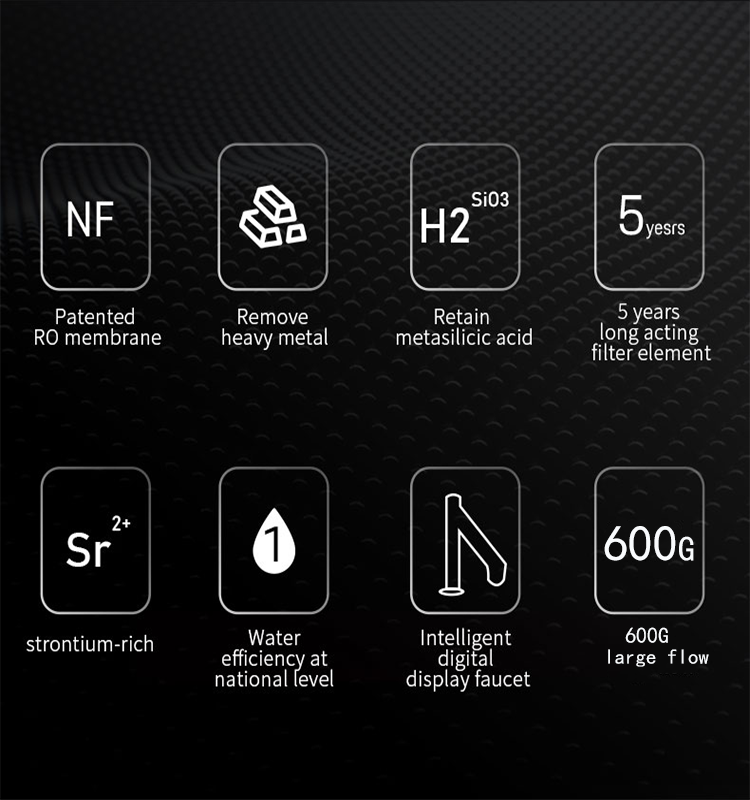 Minerals Alkaline Water Filter 5 Stage Reverse Osmosis Uv Water Filter Ro System Drinking Water Purifier