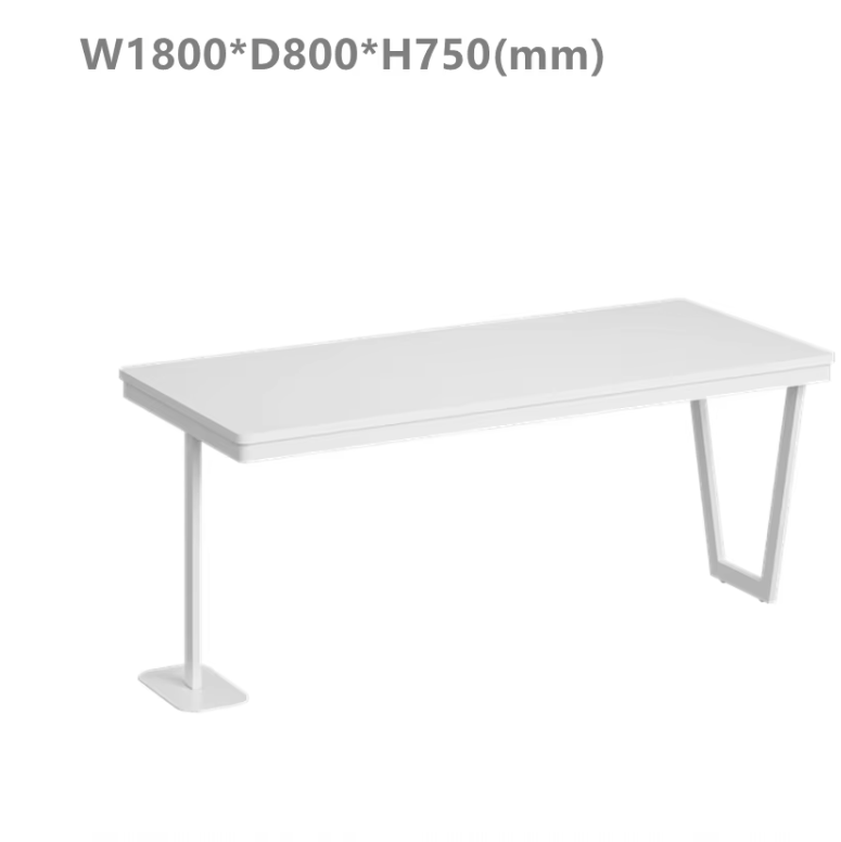 Muebles de oficina OEM ODM Escritorio de oficina de madera de pie blanco