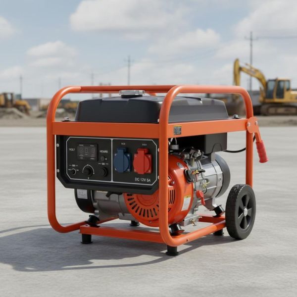 Single Phase Portable Gasoline Generator Featuring DC12V5A Output Ideal for Outdoor Worksites and Emergency Power Backup