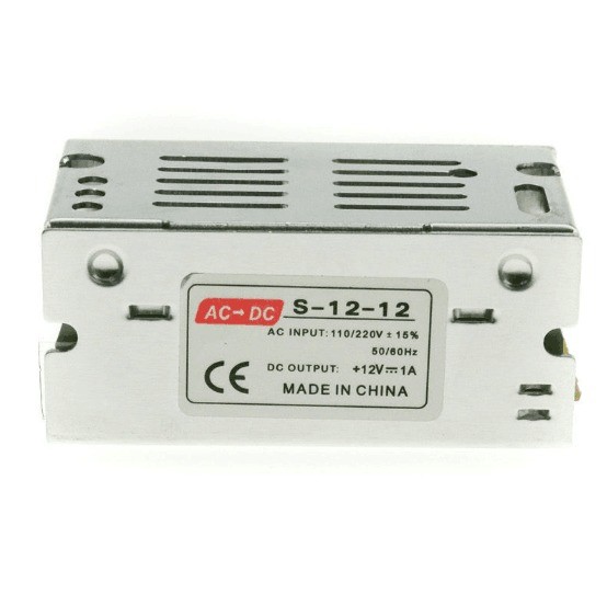 Single Output 12V 1.2A 12W Switching Power Supply for LED and DC Power Output