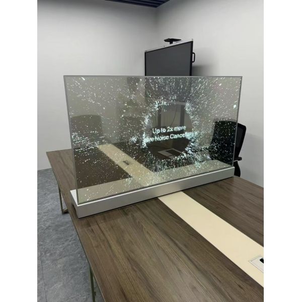 77 Inch Interactive 3D Touch Transparent OLED Screen Multi Colors for Supermarkets and Exhibitions