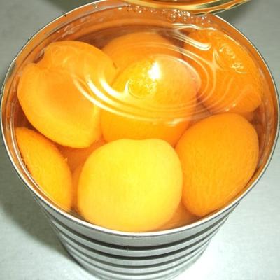 Textura macia orgânica do fruto enlatado do abricó nenhuns preservativos artificiais para aperitivos