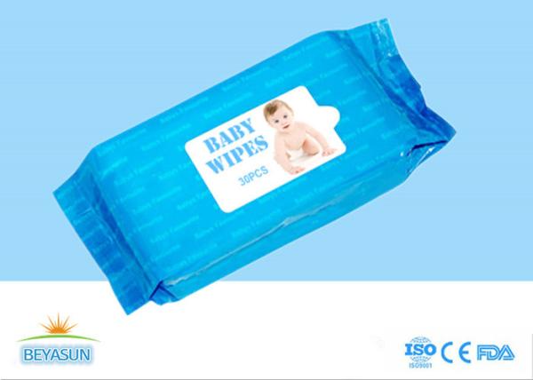 Os cuidados com a pele molhados das limpezas do bebê não tecido liso, bebê orgânico natural não limpam nenhum produto químico