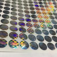 Rótulo Adesivo Holográfico Impresso Papel Adesivo Laser Impermeável Para Embalagens