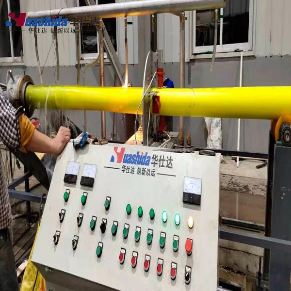 48-630mm Continuous PU Foam Pre Insulated Pipe Production Equipment