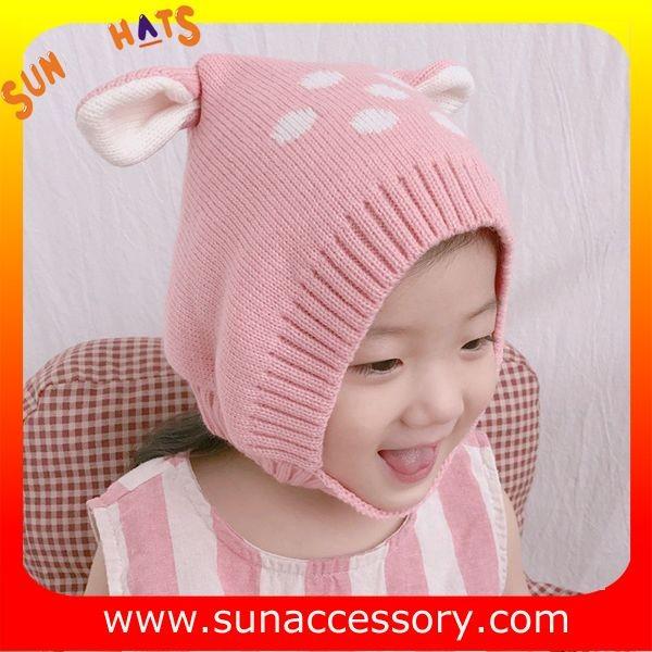 AK17022 Sun Accessory customized wholesale baby kids knitted beanie caps and hats  ,caps in stock MOQ only 3 pcs