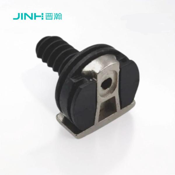 Conector para muebles de dormitorio JH-4010: Aleación de zinc niquelada de alta resistencia y soporte de ABS negro para paneles de muebles de 15 mm+ de grosor​