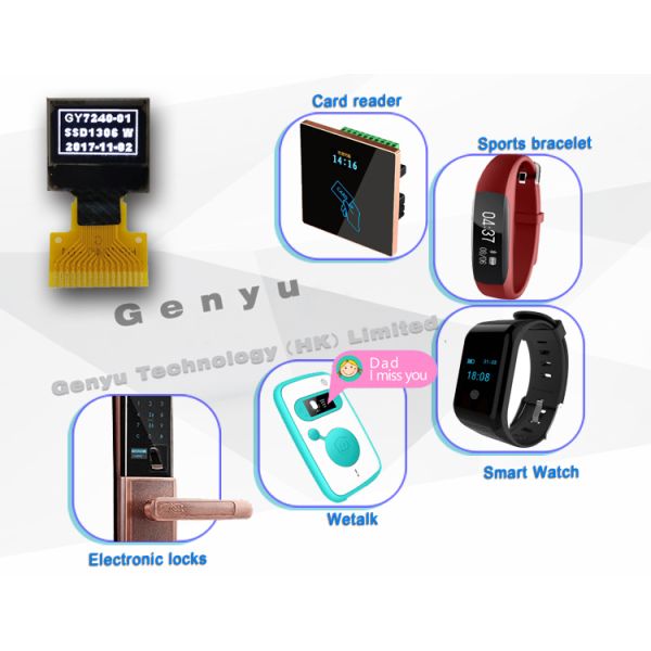 Micro OLED Display 0.42 Inch 72x40 Dot Matrix with I2C/SPI Interface for Arduino and Smart Devices